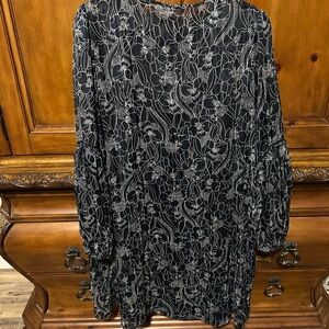 Tommy Hilfiger Elegant Blue  Floral Dress